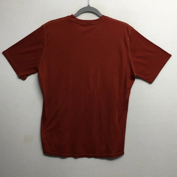 Patagonia Capilene Baselayer Shirt Short Sleeve Red USA Made Red M / L - Picture 2 of 9